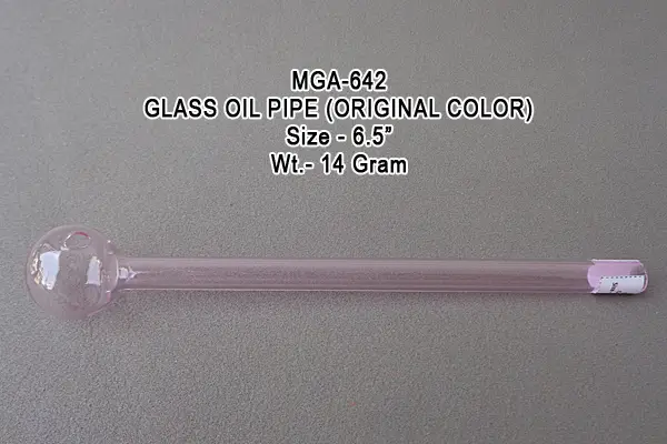 GLASS OIL PIPE ORIGINAL COLOR